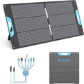 110W Portable Solar Panel for Power Station, 23.5% High Efficiency ETFE Foldable Solar Panels Charger, QC3.0 USB-A &Type-C Output, IP67 Waterproof for RV, Outdoor Camping, Off Grid Blackouts