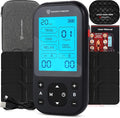 TENS Unit Muscle Stimulator Pro for Back Pain Relief, Shoulder Recovery and Physical Therapy, Electronic EMS Massager Machine with PMS Pulse for Effective Shock Therapy, Black