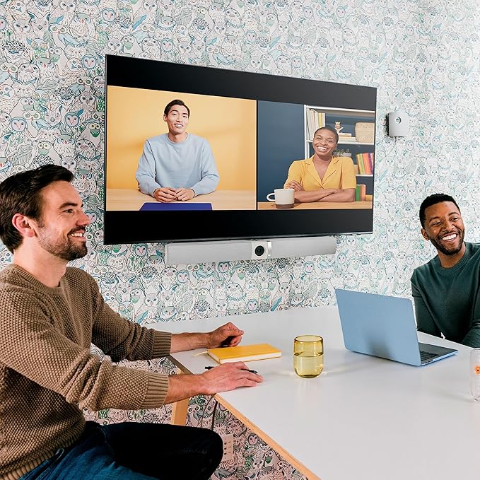 Owl Bar Video Conferencing Device — 4K Video Conferencing Bar with Active Speaker Focus (Add a Meeting Owl 3 or Pro for 360-Degree Coverage and Automatic Camera Switching)